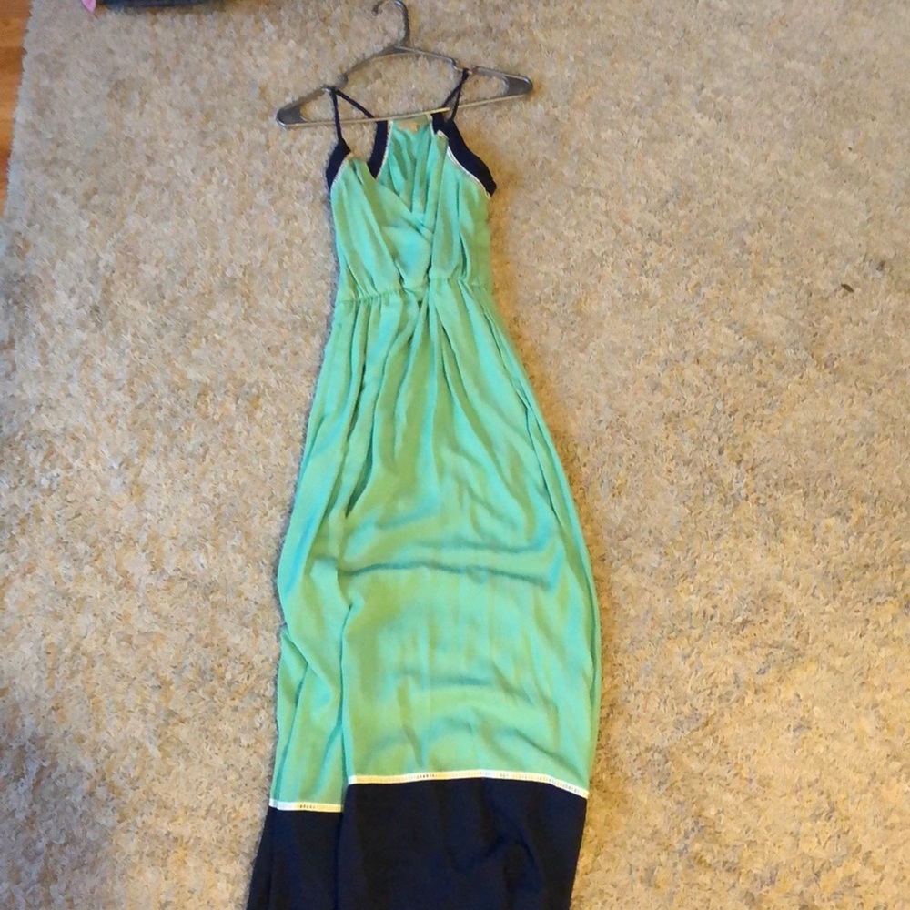 Mint maxi dress with pretty details